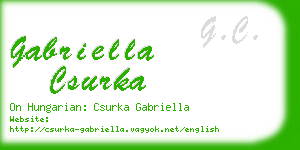 gabriella csurka business card